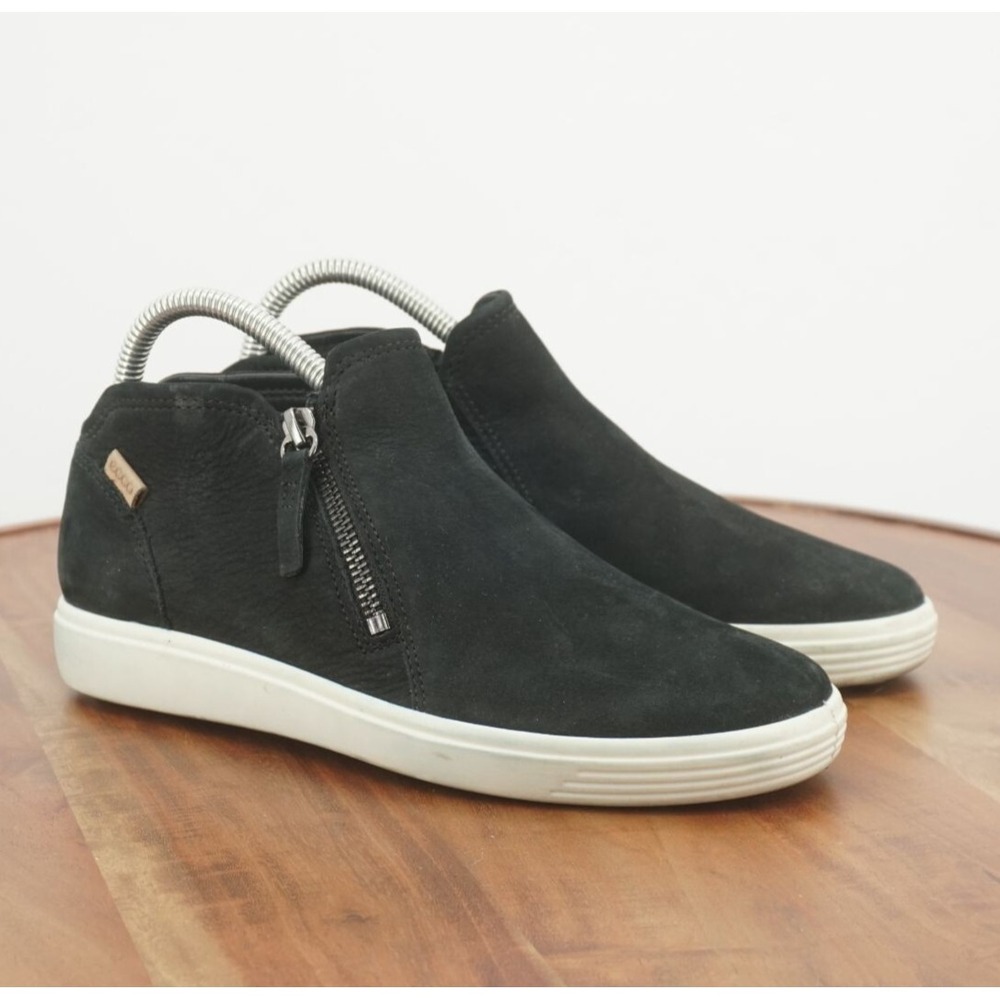Women's Black Suede Slip-On Sneakers